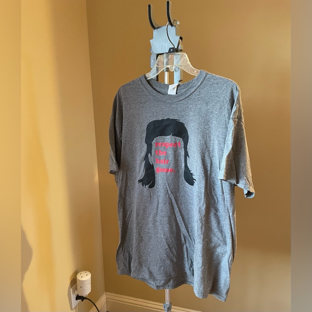 Respect the hair Eugene, The Walking Dead, inspired T-shirt in a size XL.